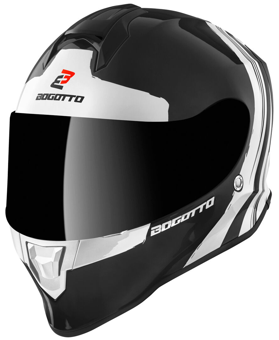 Bogotto V151 Wild-Ride Helmet  - Black White