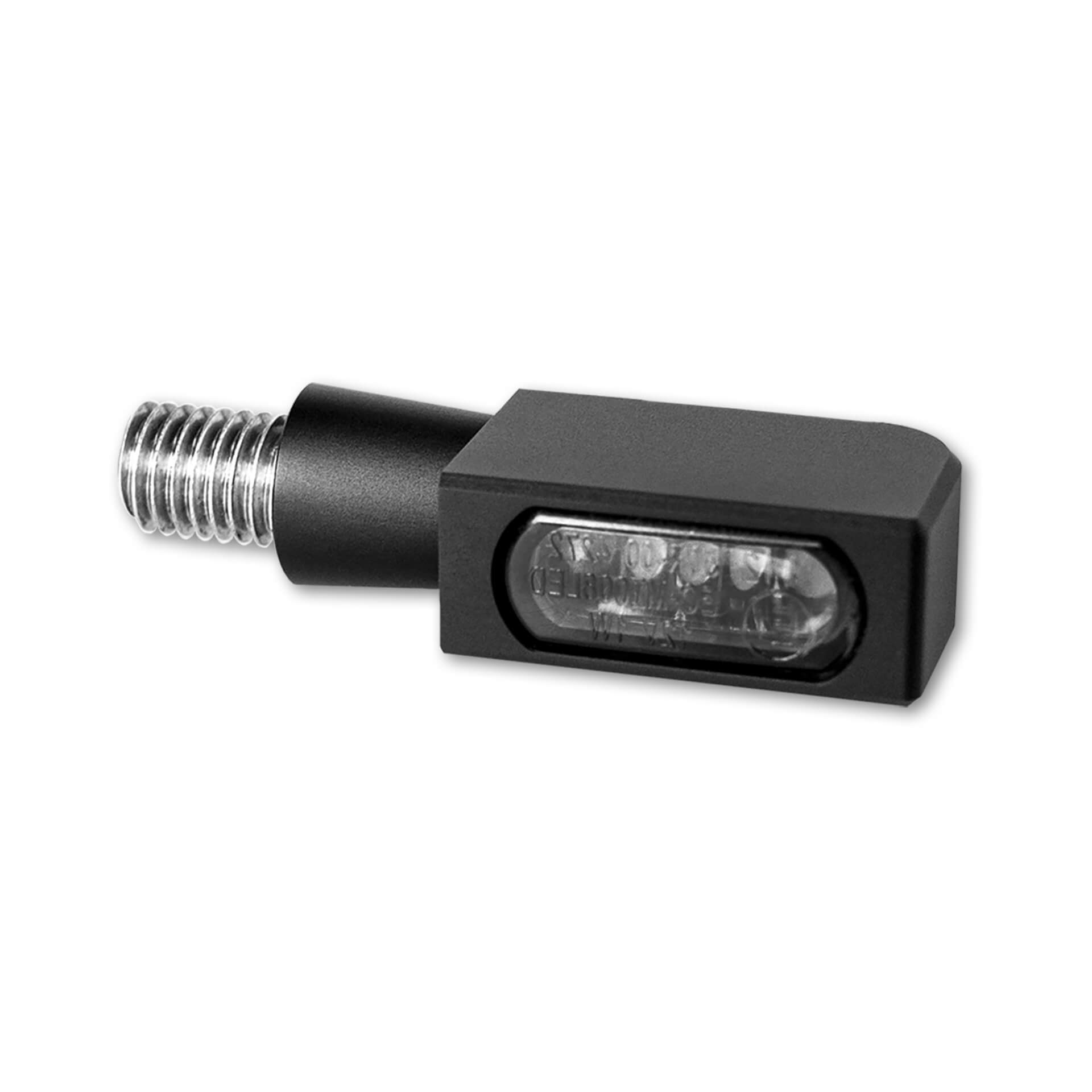 Heinzbikes Blokk-Line Mirco Led Turn Signal, Multifit - All Brands, Black  - Black