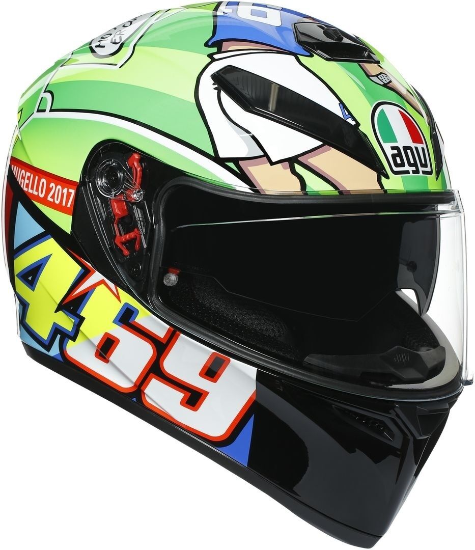 Agv K-3 Sv Rossi Mugello 2017 Helmet  - Multicolored