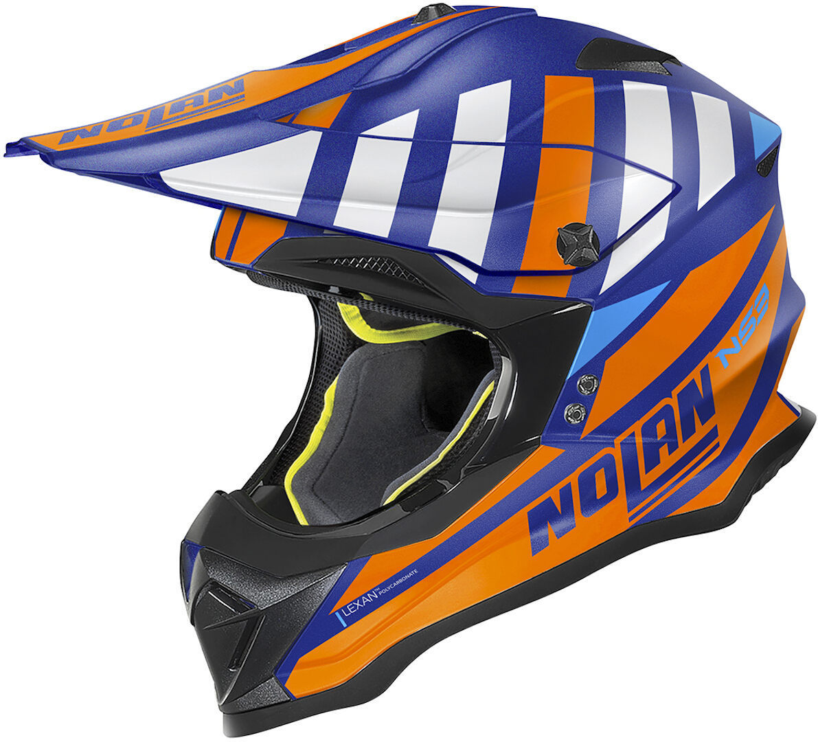 Nolan N53 Cliffjumper Motocross Helmet  - Blue Orange