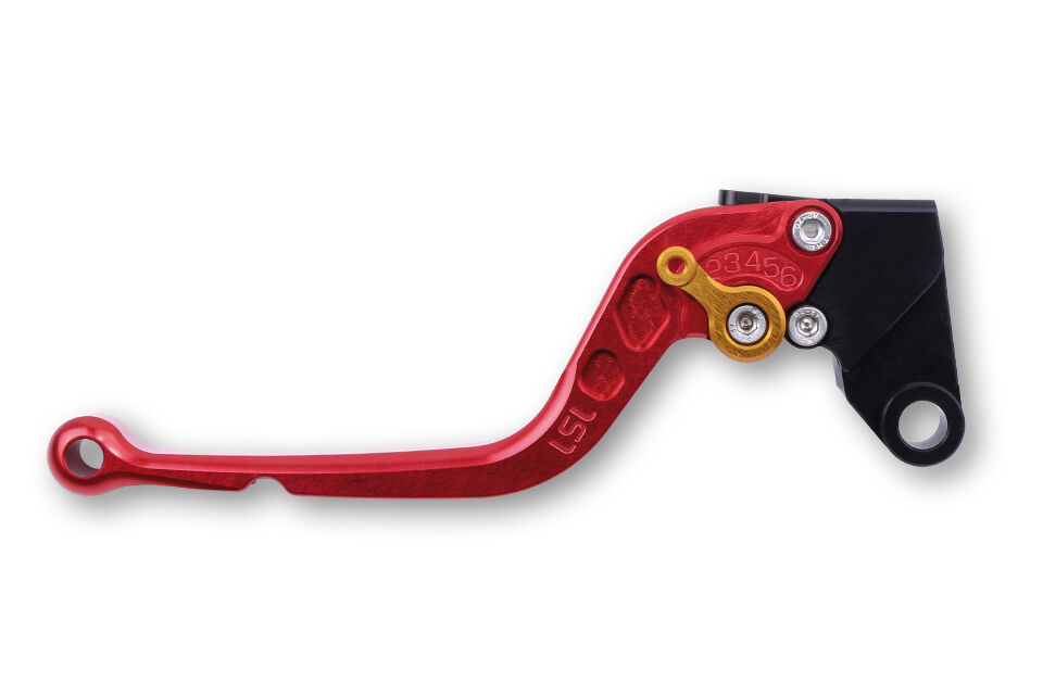 Lsl Brake Lever Classic R13, Red/gold, Long  - Gold