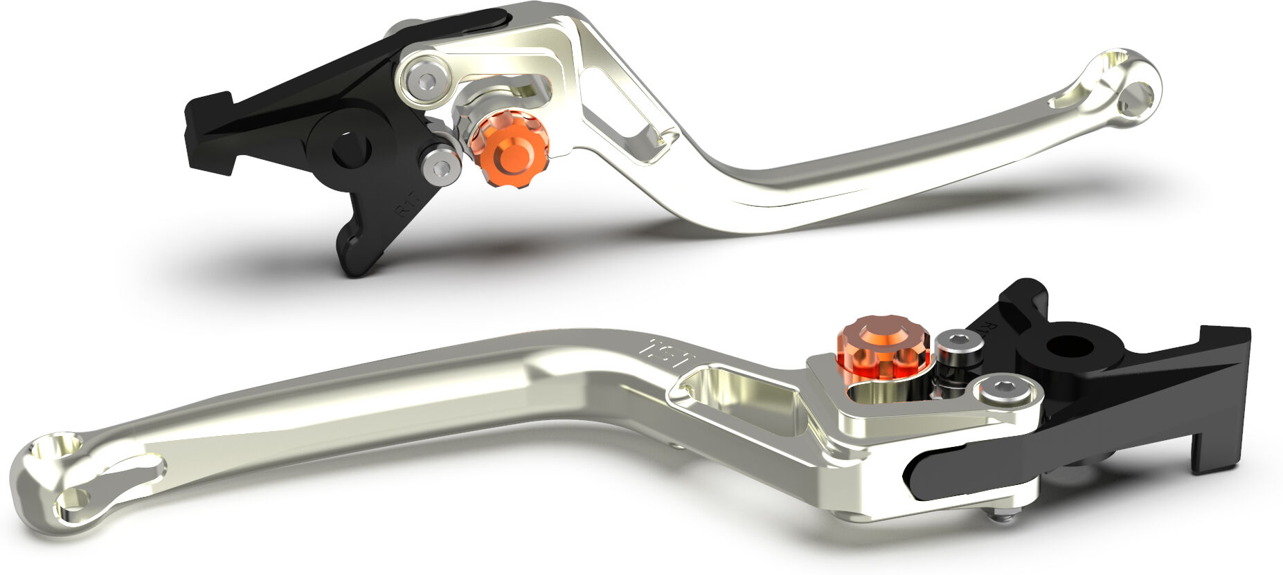 Lsl Clutch Lever Bow L67r Silver/orange  - Orange