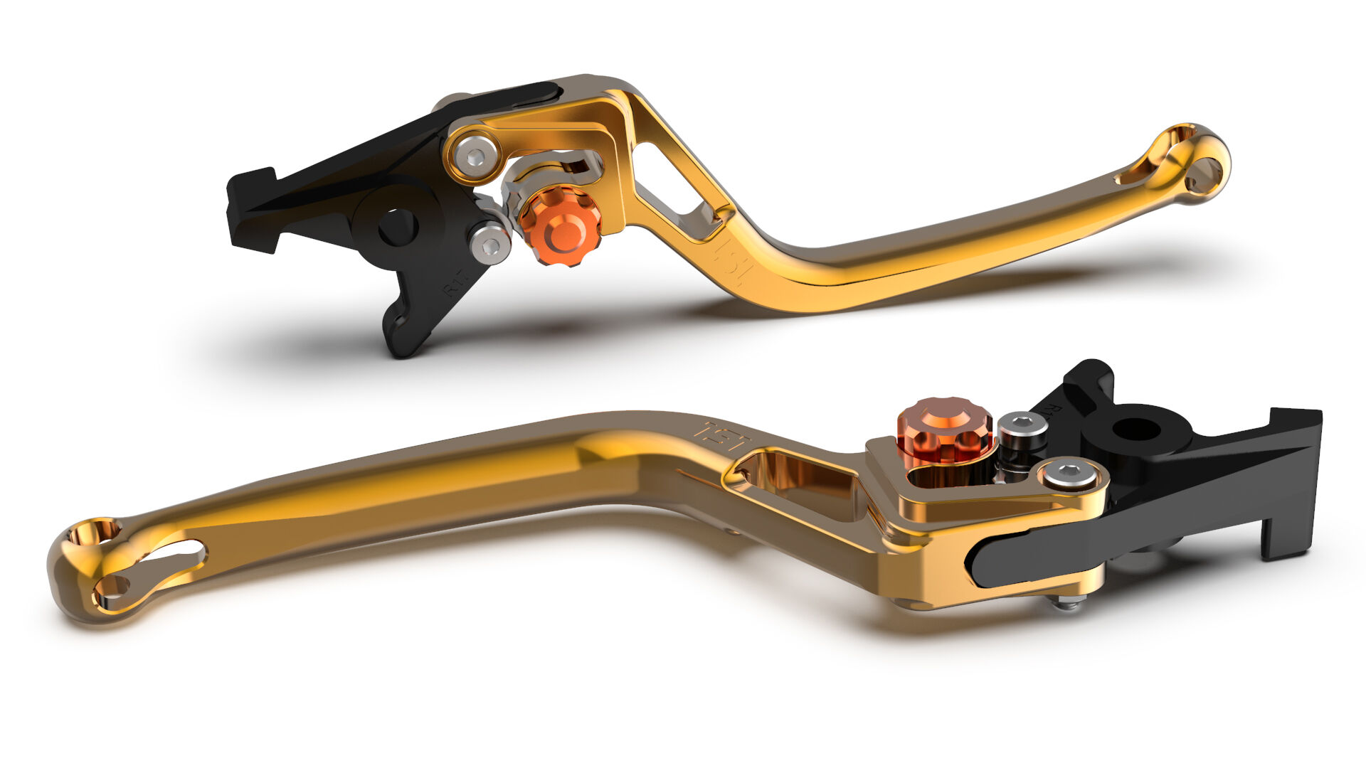 Lsl Brake Lever Bow R23r, Gold/orange  - Orange