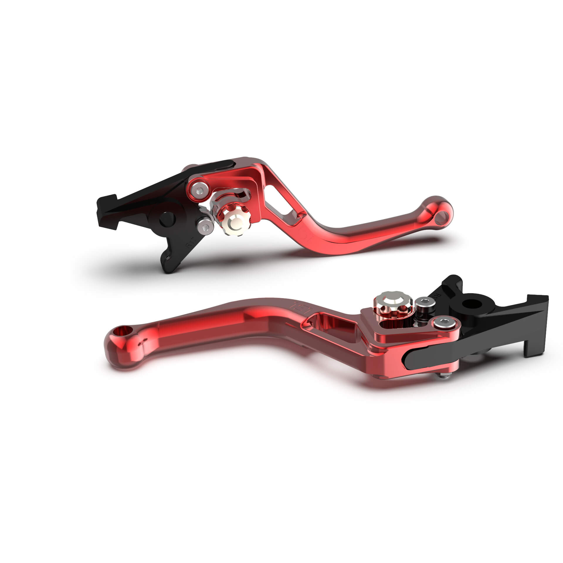 Lsl Clutch Lever Bow L08, Short, Red/silver  - Silver