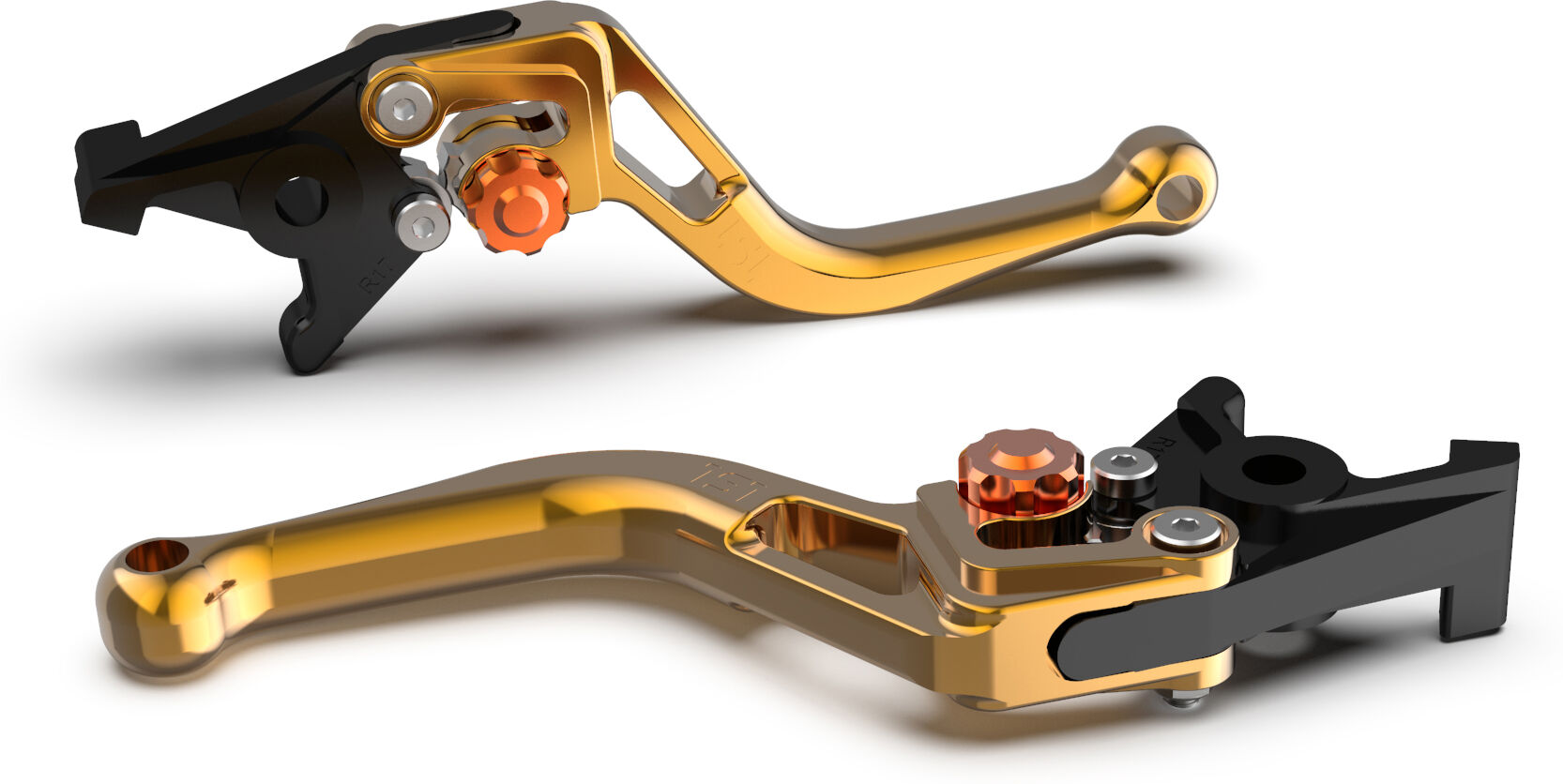 Lsl Clutch Lever Bow L43, Short, Gold/orange  - Orange