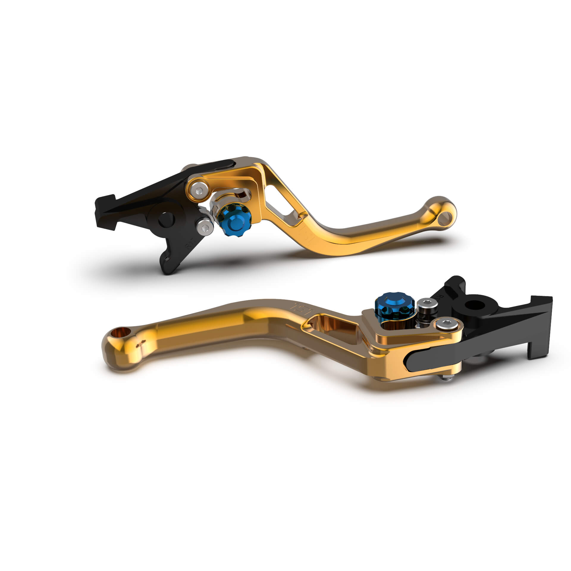 Lsl Clutch Lever Bow L64r, Short, Gold/blue  - Blue