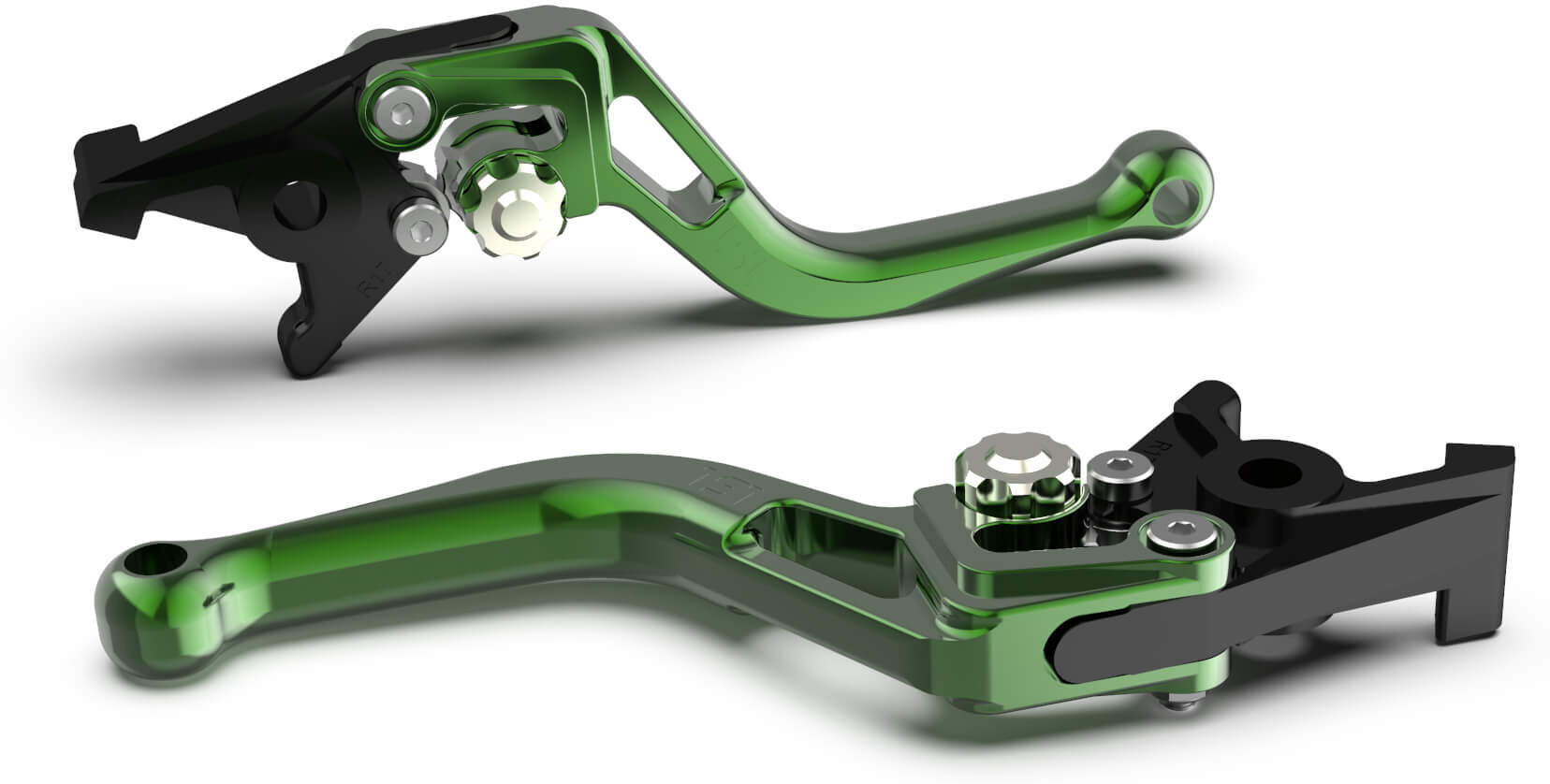 Lsl Clutch Lever Bow L70r, Short, Green/silver  - Silver