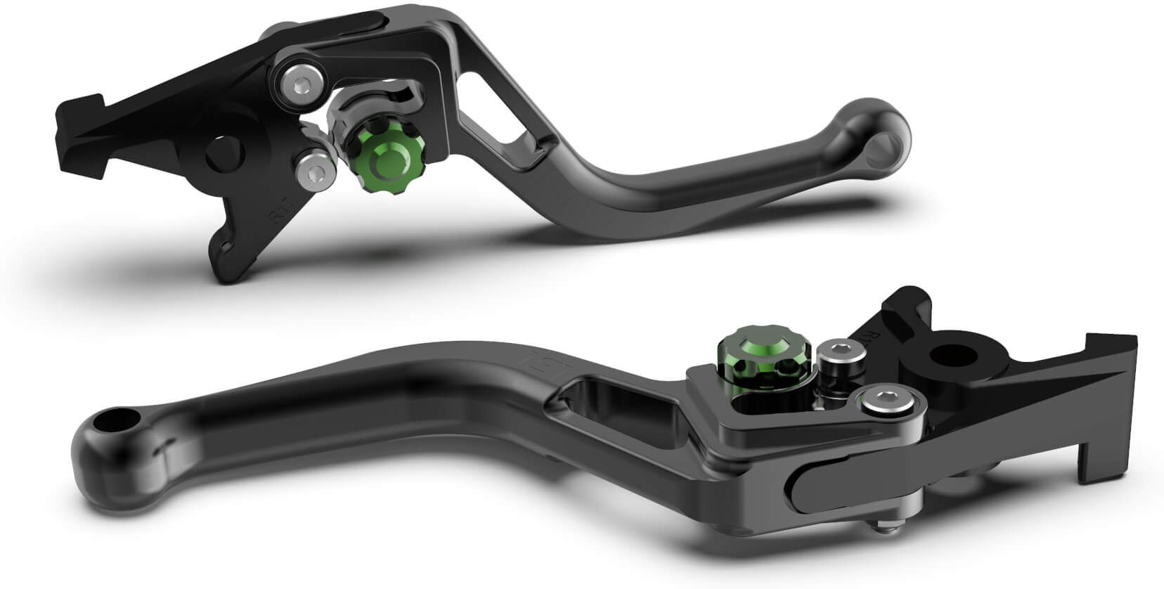 Lsl Brake Lever Bow R53r, Short, Black/green  - Green