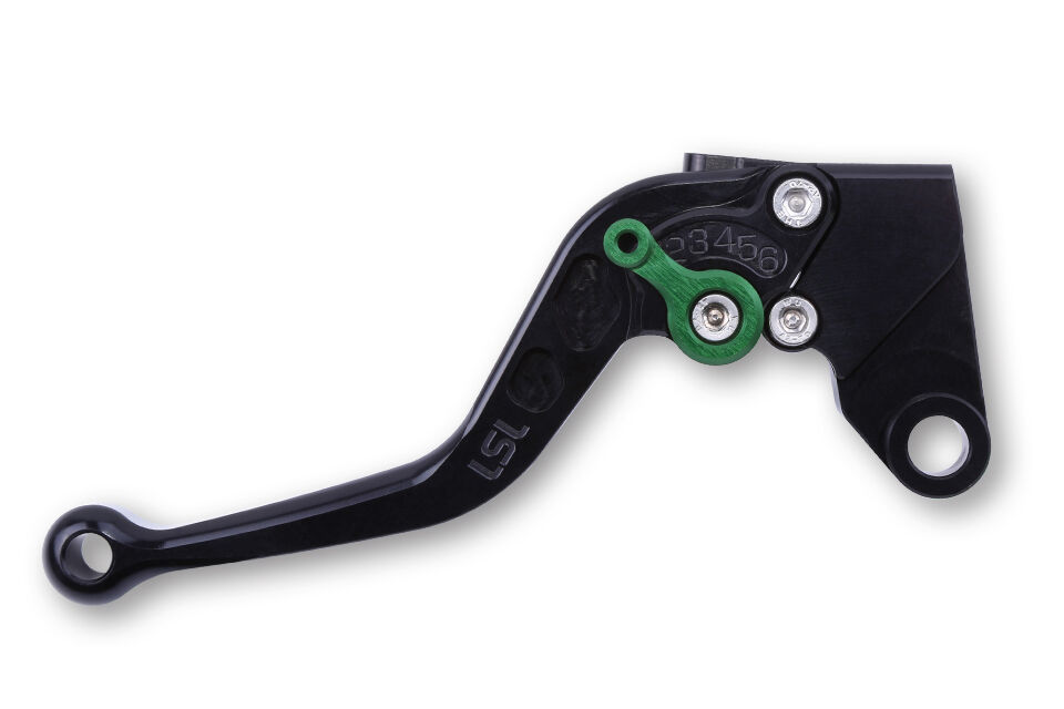 Lsl Clutch Lever Classic L35r, Black/green, Short  - Green