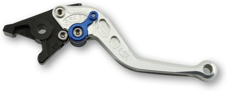 Lsl Brake Lever Classic R33, Silver/blue, Short  - Blue