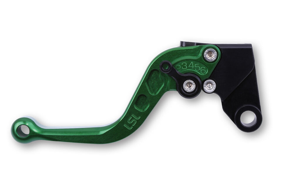 Lsl Brake Lever Classic R70, Green/black, Short  - Black