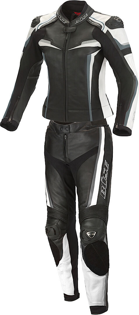 Büse Mille Two Piece Ladies Motorcycle Leather Suit  - Black White