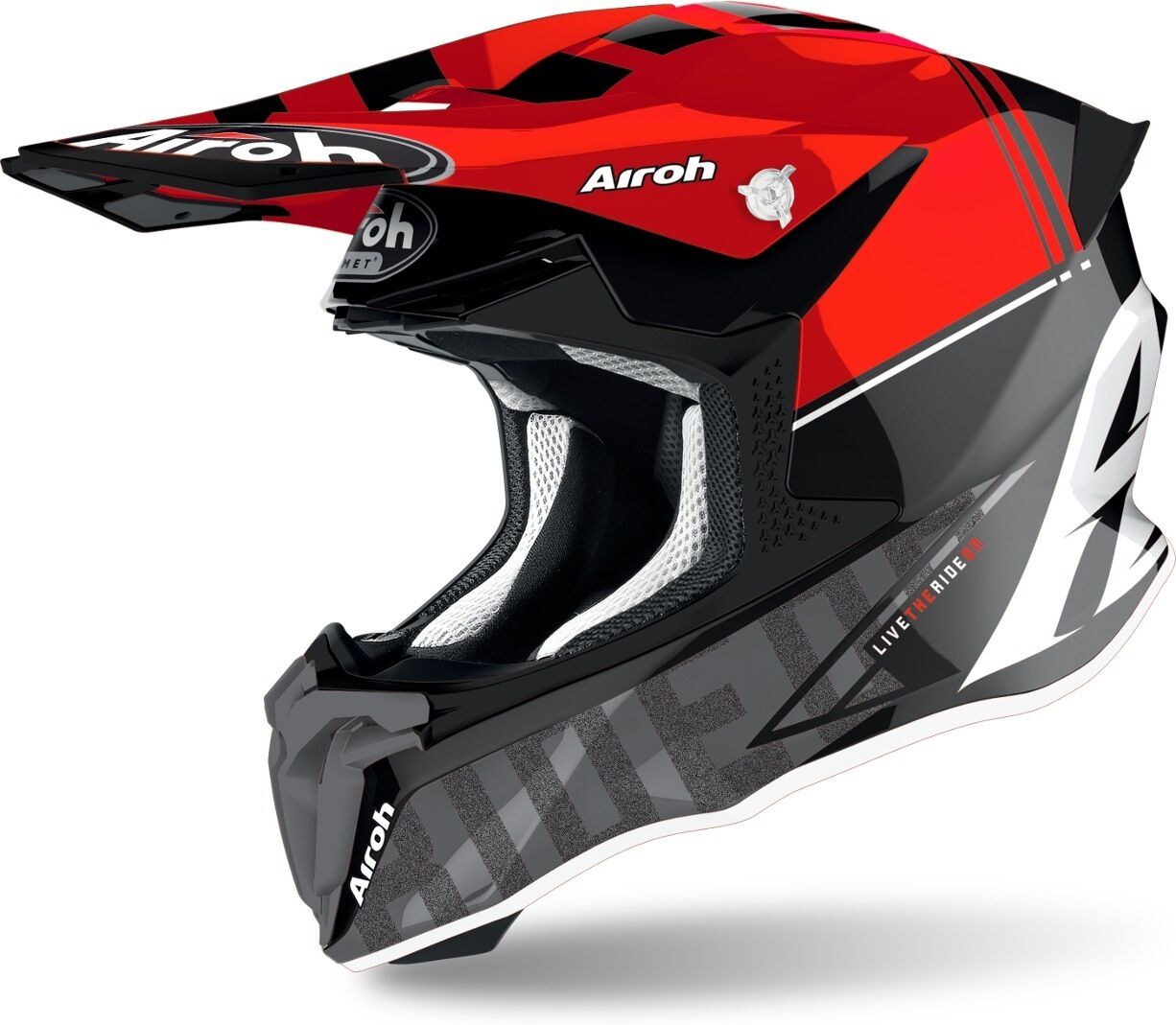 Airoh Twist 2.0 Tech Motocross Helmet  - Red