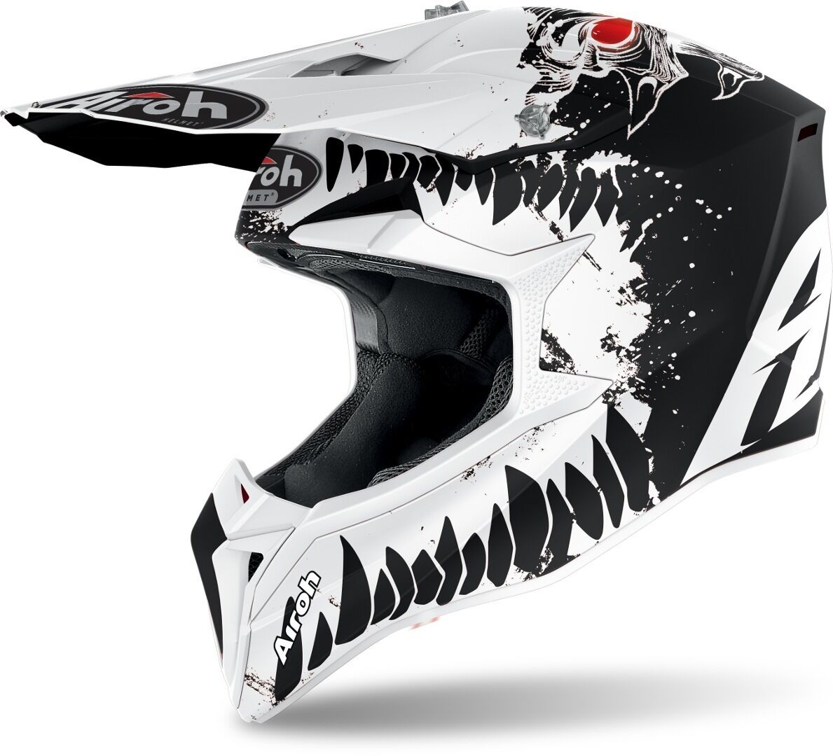 Airoh Wraap Beast Motocross Helmet  - Black White