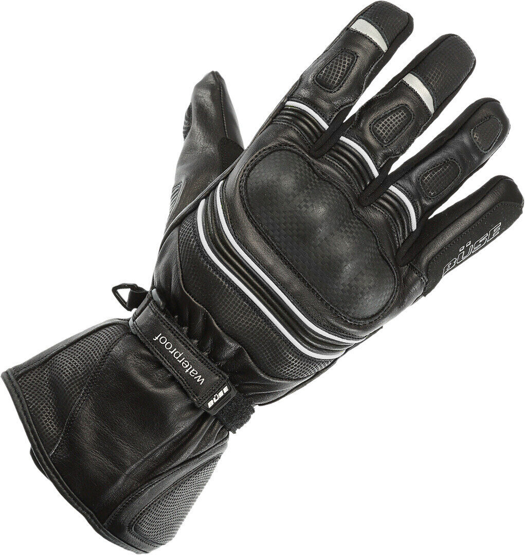 Büse Willow Waterproof Motorcycle Gloves  - Black White