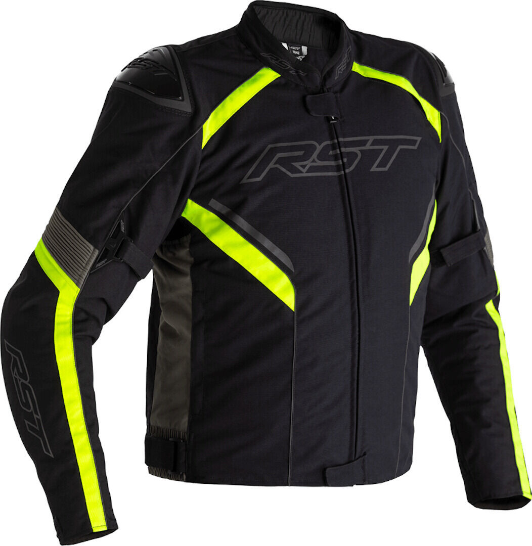 Rst Sabre Airbag Motorcycle Textile Jacket  - Black Grey Yellow