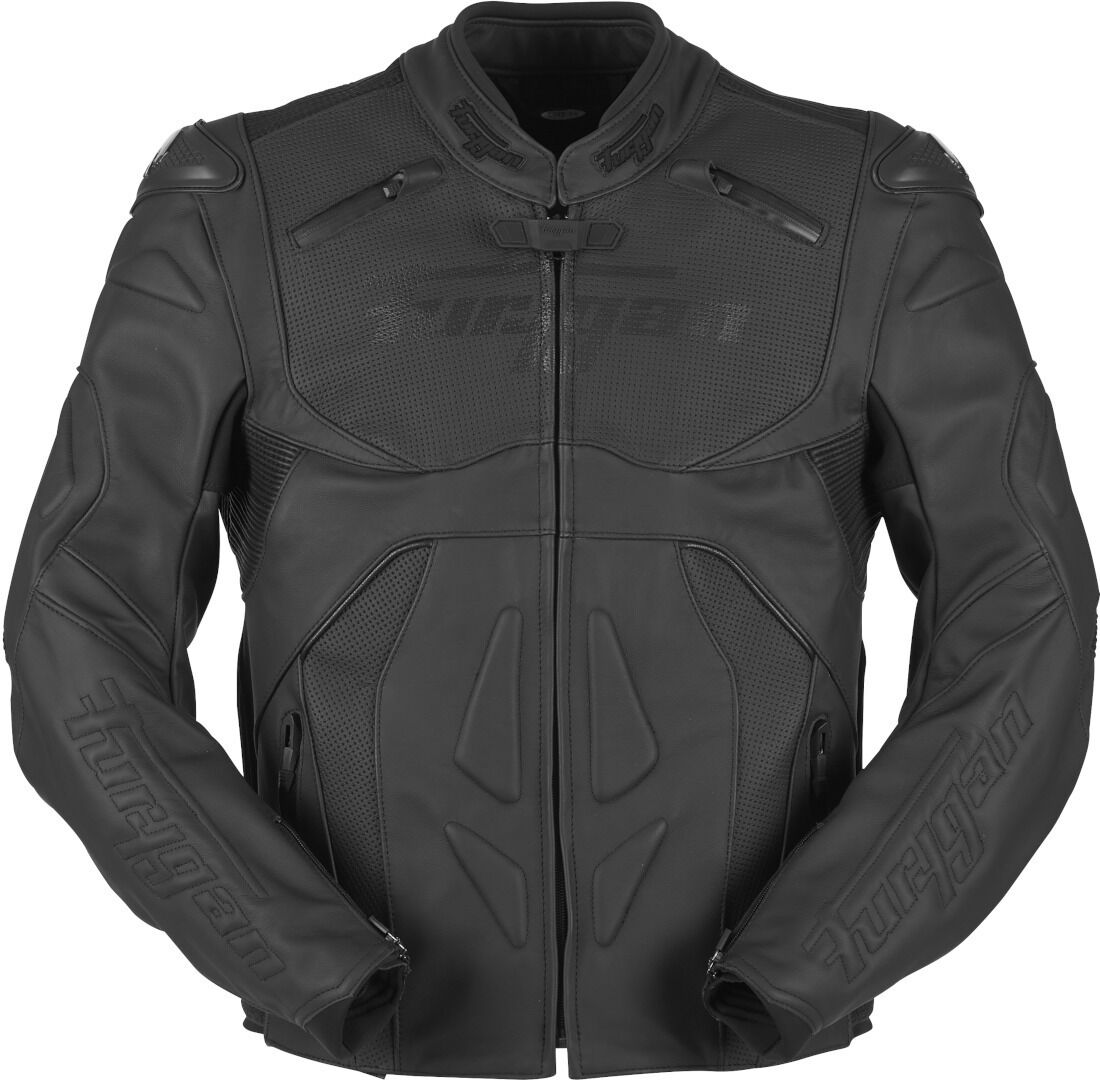 Furygan Ghost Motorcycle Leather Jacket  - Black