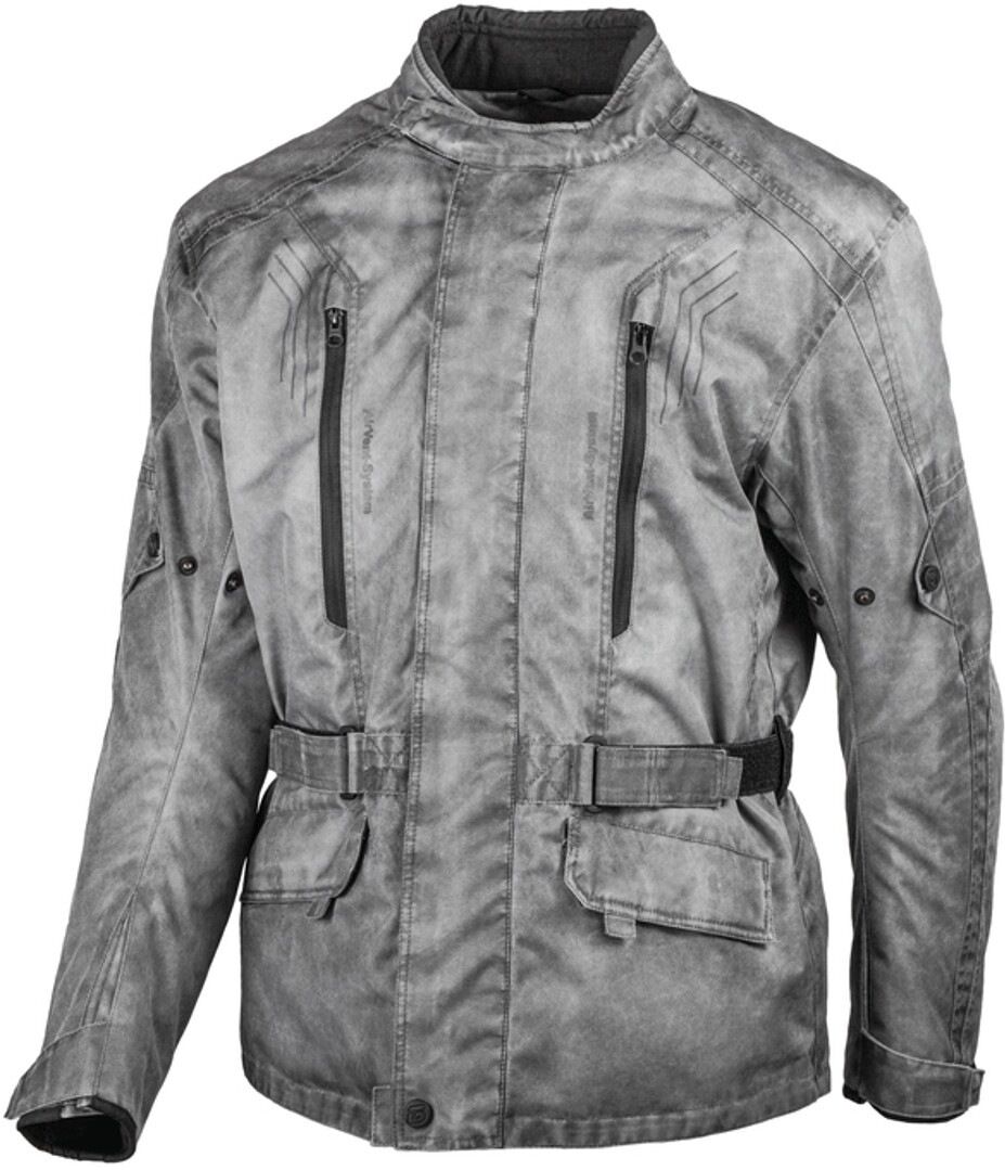 Gms Dayton Motorcycle Textile Jacket  - Black Grey