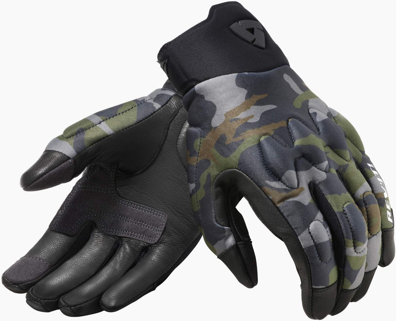 Revit Spectrum Motorcycle Gloves  - Black Green Multicolored