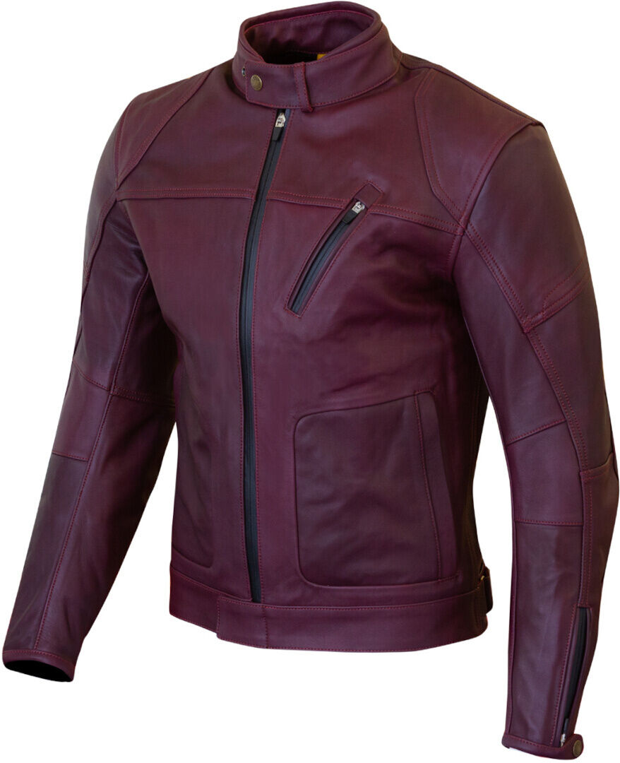 Merlin Gable Motorcycle Leather Jacket  - Red
