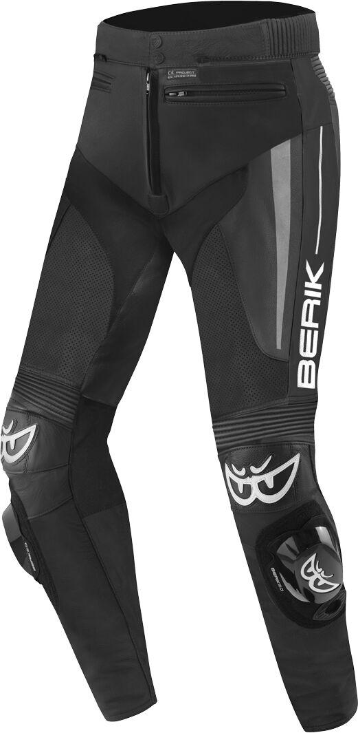 Berik Kendo Motorcycle Leather Pants  - Black