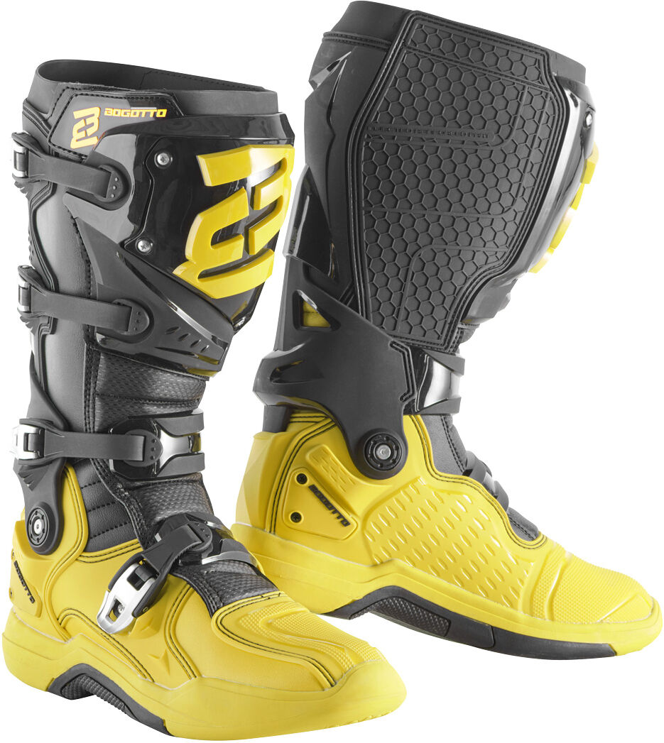 Bogotto Mx-7 Motocross Boots  - Black Yellow