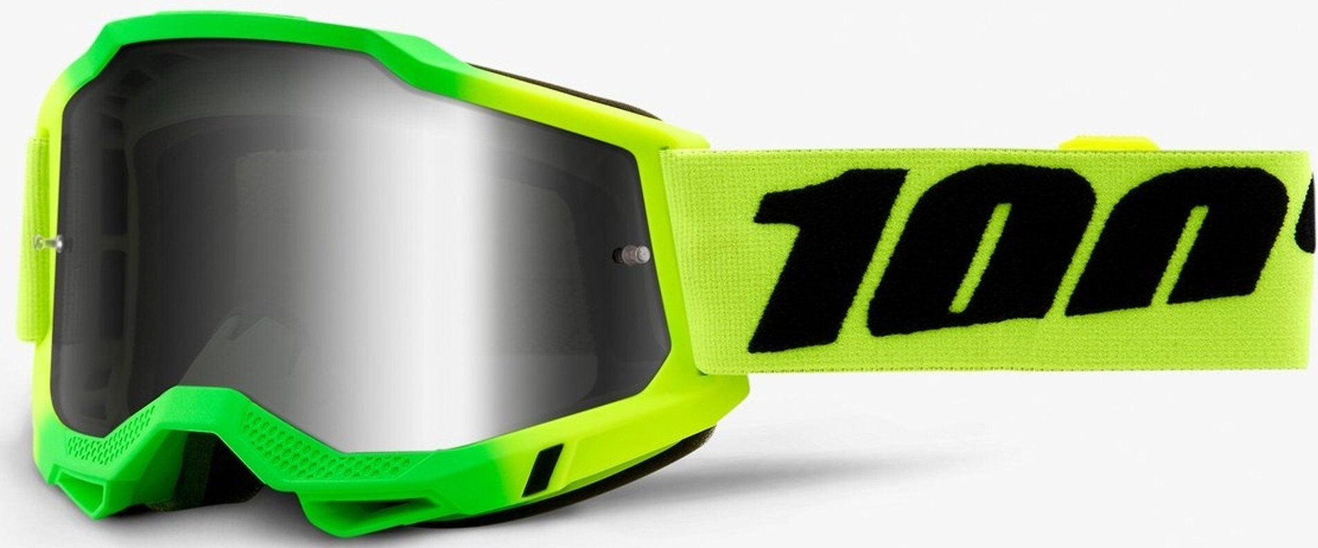 100% Accuri 2 Extra Travis Motocross Goggles  - Green Yellow