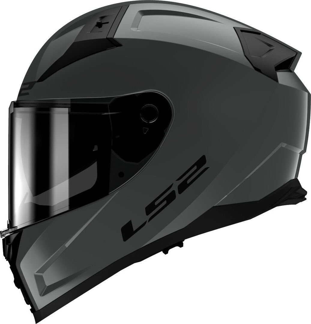 Ls2 Vector Ii Solid Helmet  - Grey