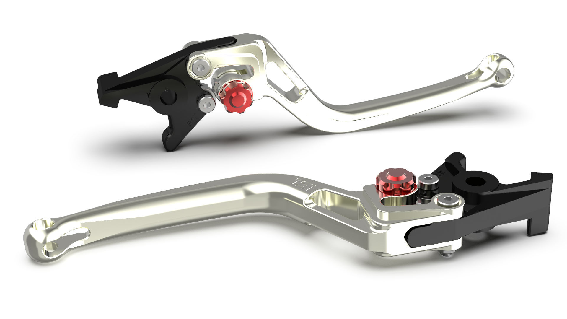 Lsl Clutch Lever Bow L73r, Silver / Red  - Red