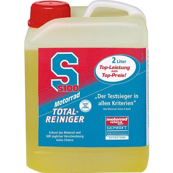 s100 moto total cleaner contenitore di plastica da 2 litri