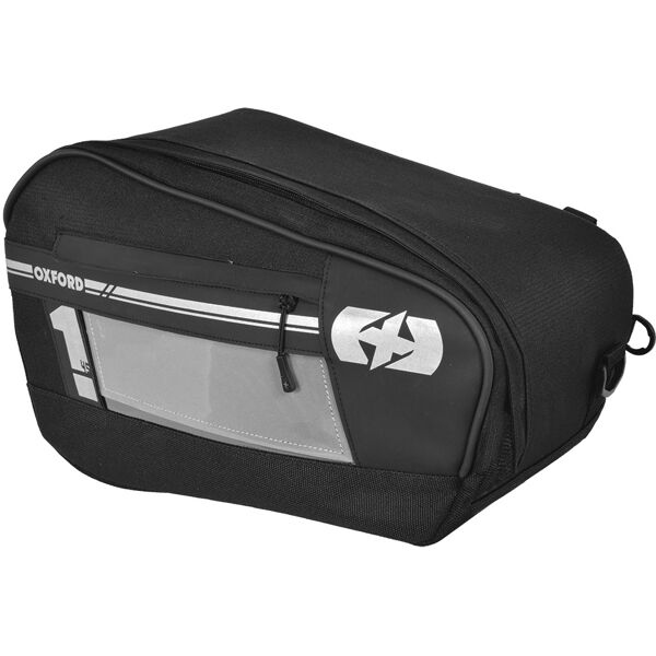 oxford f1 45l borsa moto sella nero