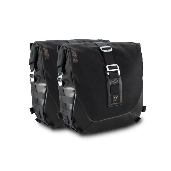 sw-motech legend gear side bag system lc black edition - harley-davidson dyna wide glide (09-17). schwarz