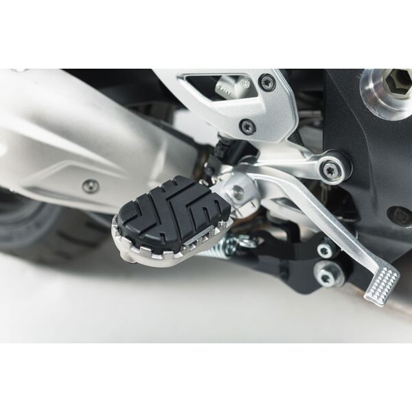 sw-motech kit pedane  ion - bmw s 1000 xr (15-19), f 750/ 850 gs (17-). nero argento unica taglia