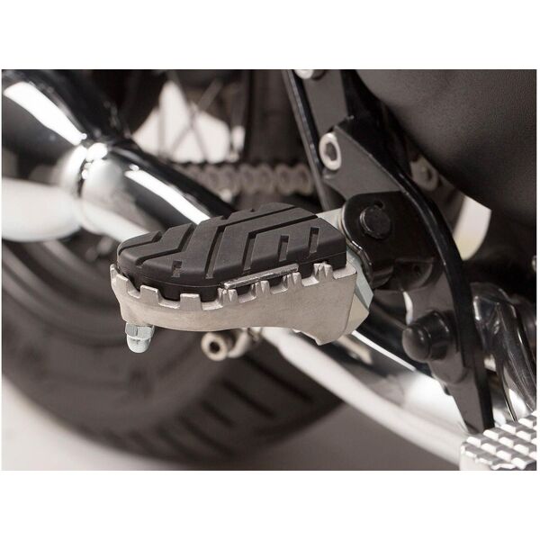 sw-motech kit poggiapiedi  ion - triumph bonneville/t100 (04-16), scrambler (05-). nero argento unica taglia