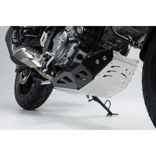 sw-motech protezione motore  - nero/argento. suzuki dl650 (11-) / xt (15-). nero argento unica taglia