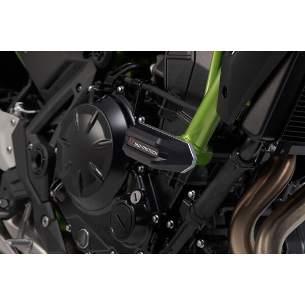 sw-motech kit slider telaio - nero. kawasaki z650 (16-) / z650rs (21-).