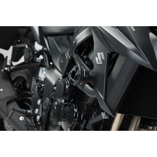 sw-motech kit slider telaio - nero. yamaha mt-03 (16-)/suzuki gsx-s750 (17-).