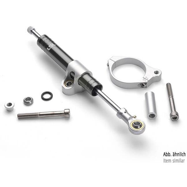 lsl steering damper kit ducati monster 93- 01 e altri monster 93-01/750/900ss 91-97, titanio argento