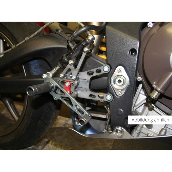 lsl parte di ricambio per 2-slide 118t037-rrt, lato freno, daytona/street triple r/rr, 06-, race nero