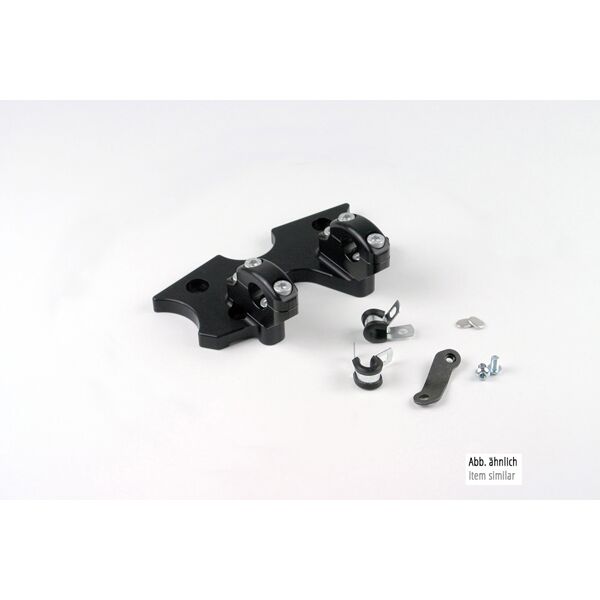 lsl kit di adattatori a lampada per lampada da tavolo  per honda ntv650 88-92 argento