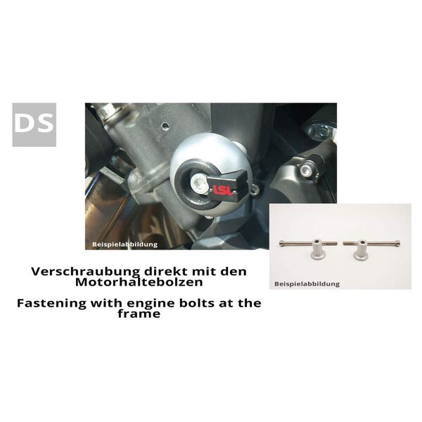 lsl crash pad® accessorio kit streetfighter/multistrada 1200 argento