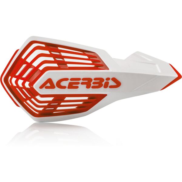 acerbis x-future guardia della mano bianco rosso unica taglia