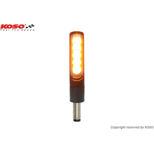 koso indicatore di sequenza led  elettro, nero, vetro colorato nero