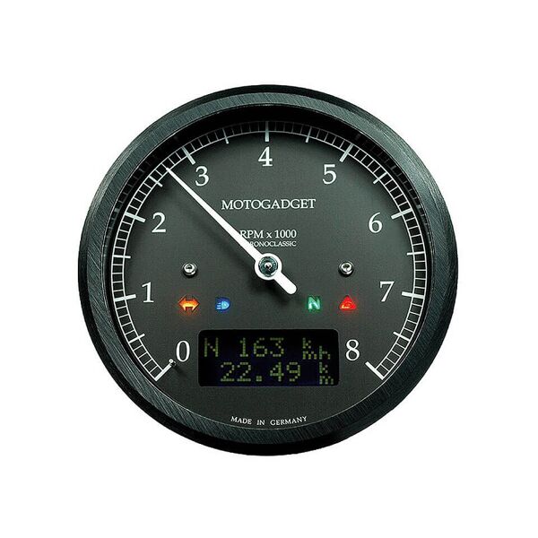 motogadget chronoclassic rev counter darkedition -8.000 rpm nero