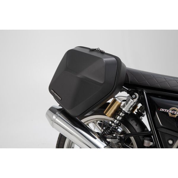 sw-motech sistema di custodia laterale  urban abs - 2x 16,5 l. royal enfield interceptor/ continental