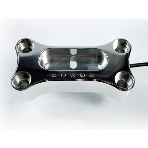 motogadget msm metric handle bar top clamp per il montaggio del motoscopio mini argento