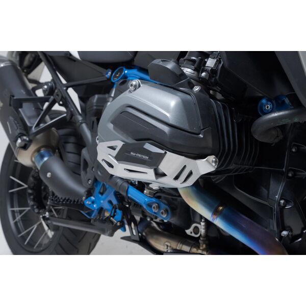 sw-motech protezione cilindro - nero/argento. modelli bmw r 1200 (12-18).