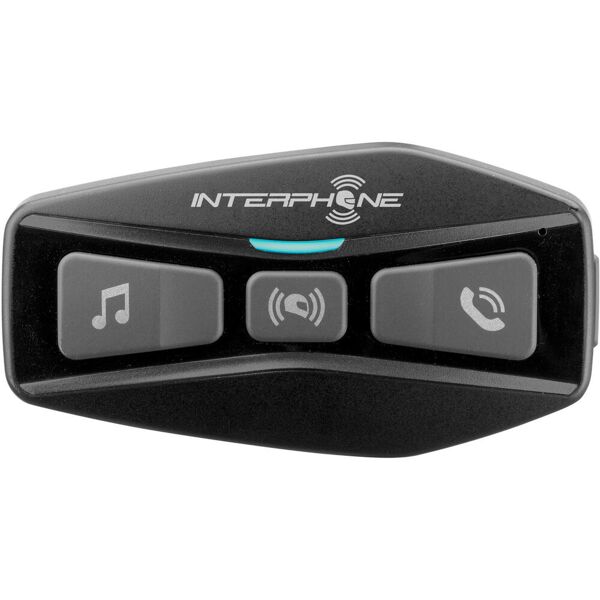 interphone u-com 2 pacchetto singolo sistema di comunicazione bluetooth nero unica taglia