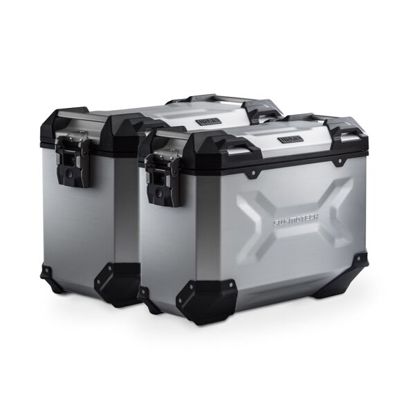 sw-motech sistema di valigie in alluminio  trax adv - argento. 45/37 l. crf1100l africa twin (19-21).