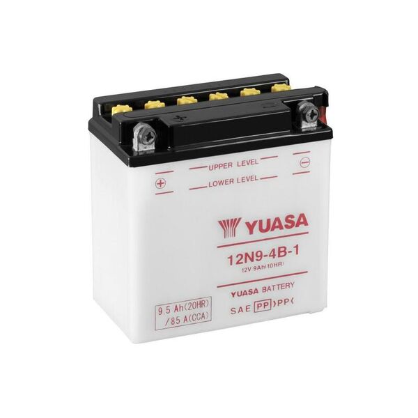 yuasa batteria  convenzionale senza acid pack - 12n9-4b-1 batteria senza pacco acido  135 mm